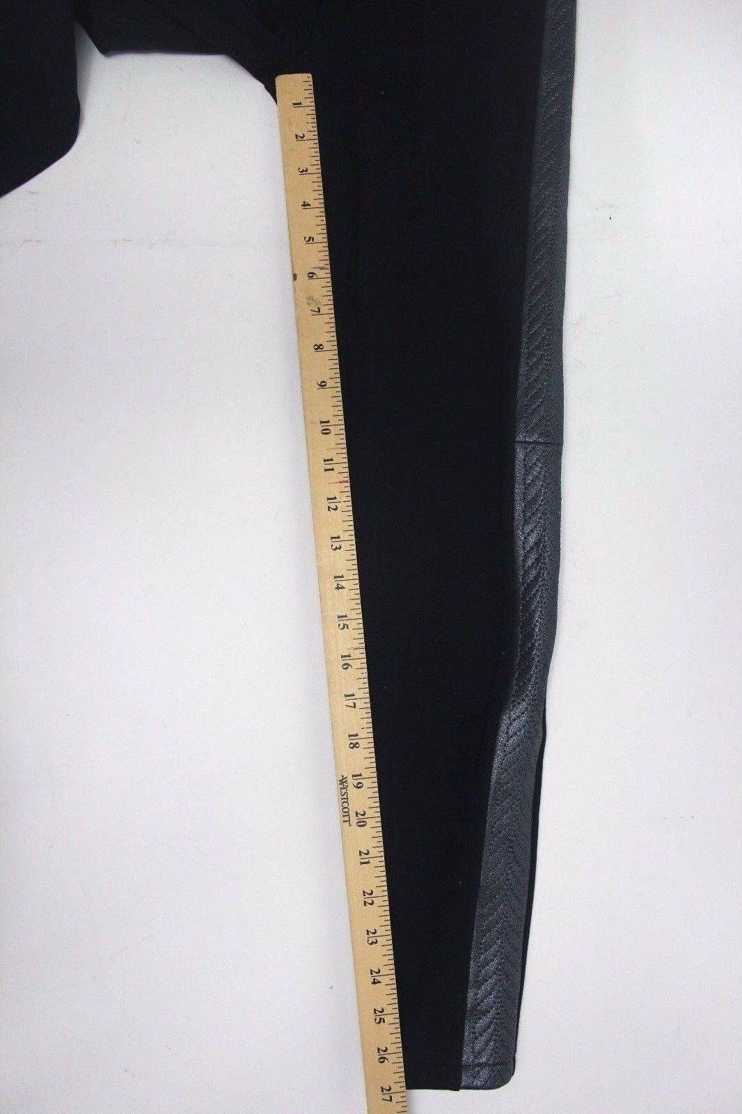 My Tribe Black %100 Leather Side Panel Legging Stretch Pants Size S - SVNYFancy