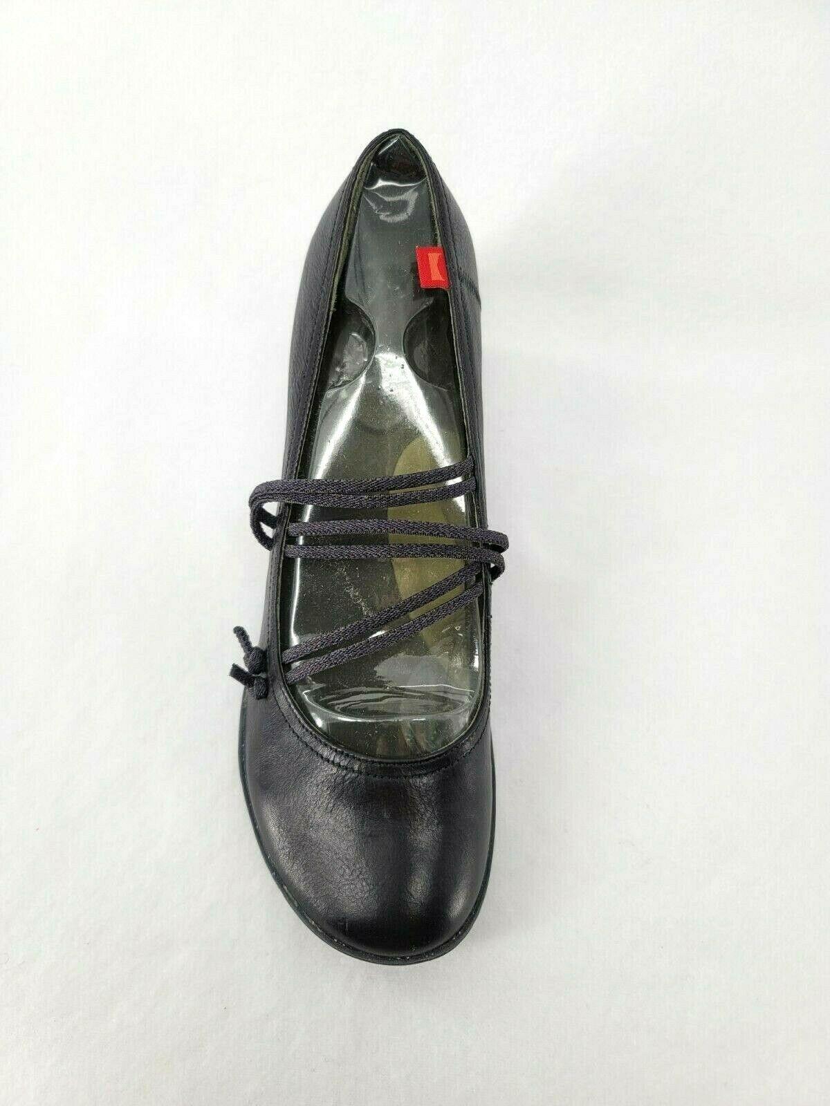 Camper Peu Nara Leather Women's Black With Straps Mary Jane Heels EU 40 - SVNYFancy