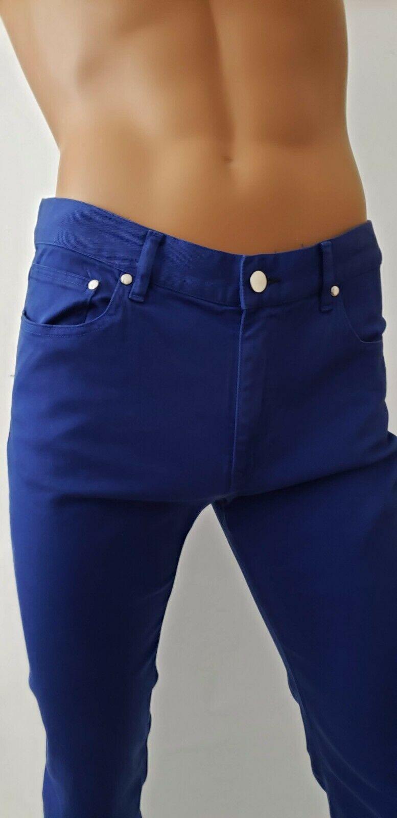 VILEBREQUIN Men's Classic Slim Straight Fit Jeans Blue Cobalt Size 54 - SVNYFancy