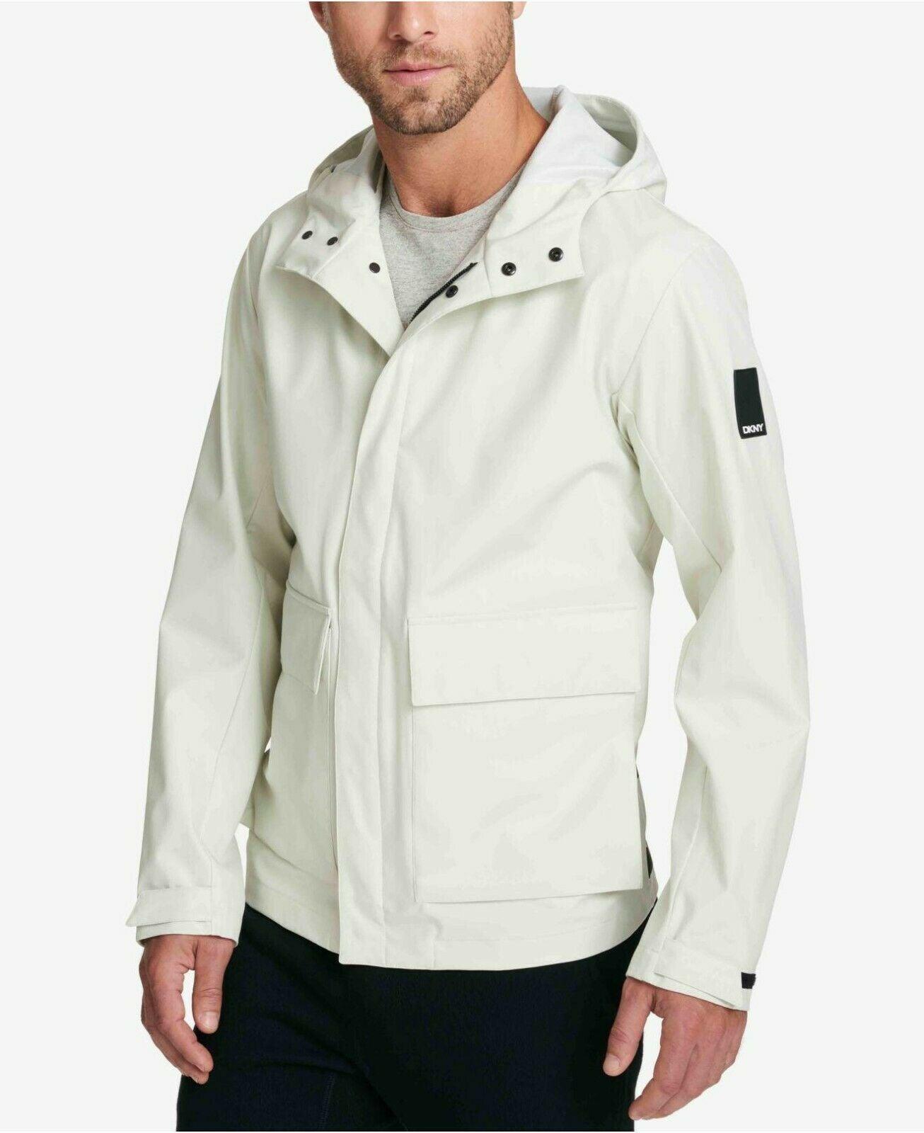 DKNY Men's Performance Water Resistant Hooded Jacket Size S - SVNYFancy