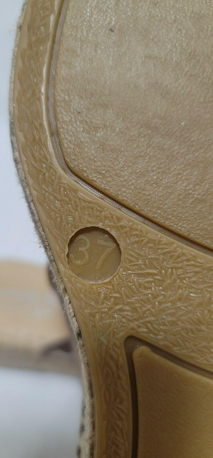 Carmen Saiz Suede Taupe Espadrille Silp On Mule Sandal Size EU 37 Made in Spain - SVNYFancy