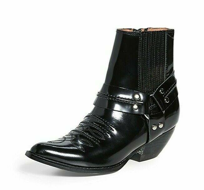 Jeffrey Campbell Womens Western Boot Black Patent Leather Size 7 - SVNYFancy