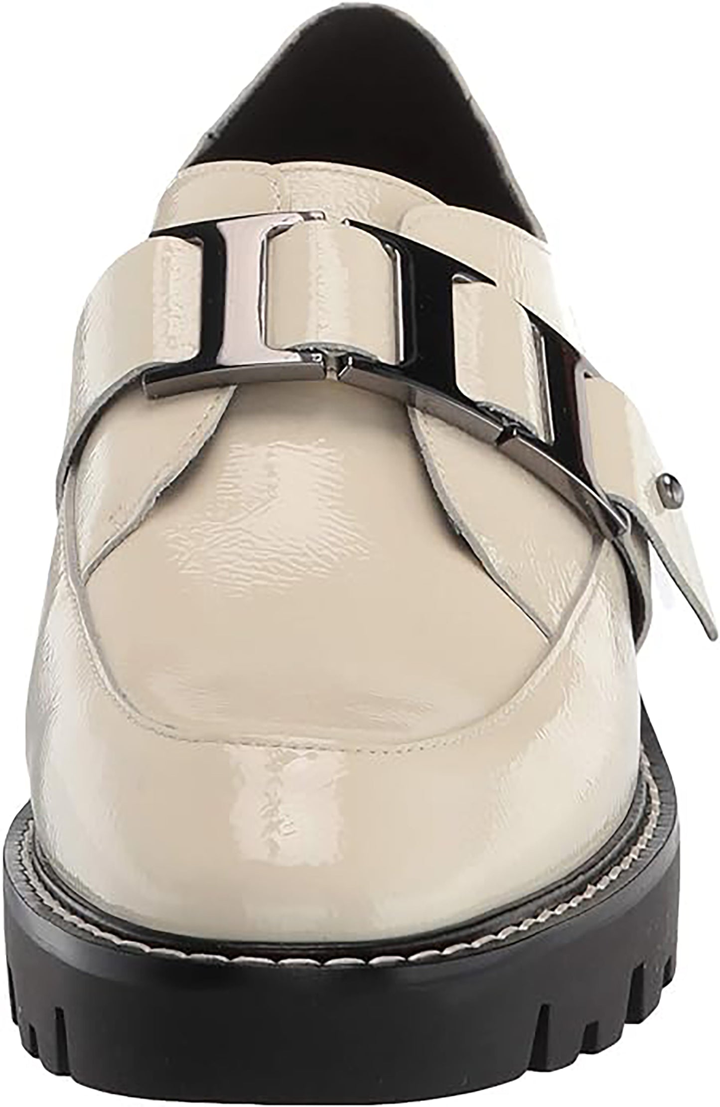 Donald J Pliner Eames Lug Sole Loafers Ivory Patent Leather Women Size US 10