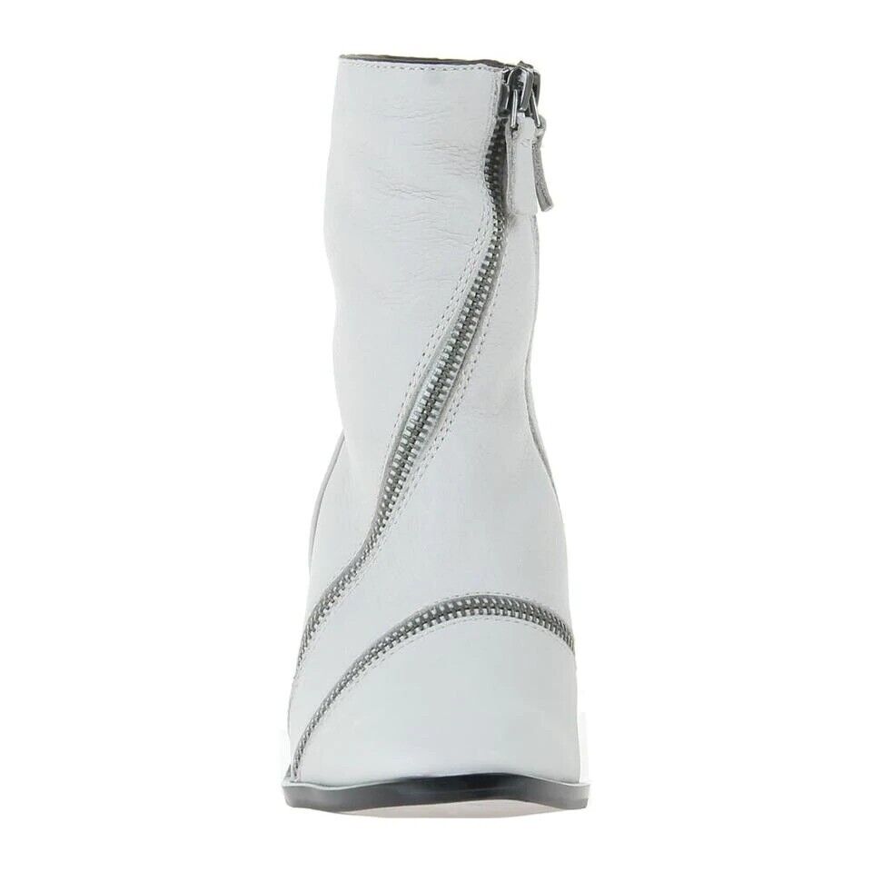 Naked Feet Idas Moto Inspired Boot Dove Grey Women's Size US 7.5