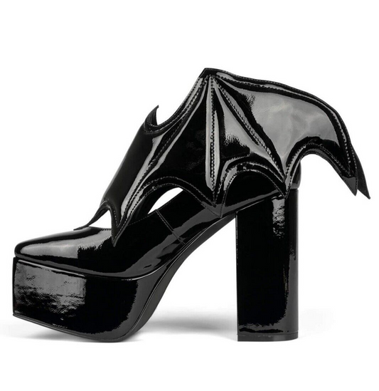 Jeffrey Campbel BATTY Halloween Platform Pump Removable Bat Wings Size US 9.5