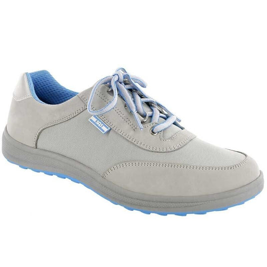 SAS Women’s Sporty Silver Walking Shoe Comfort Shoes Size 10.5 WW  Double Wide