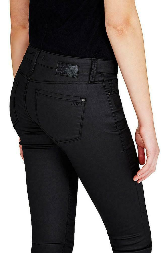 Mavi Alexa Skinny Mid Rise  Coated Jeans Black Size 27 - SVNYFancy