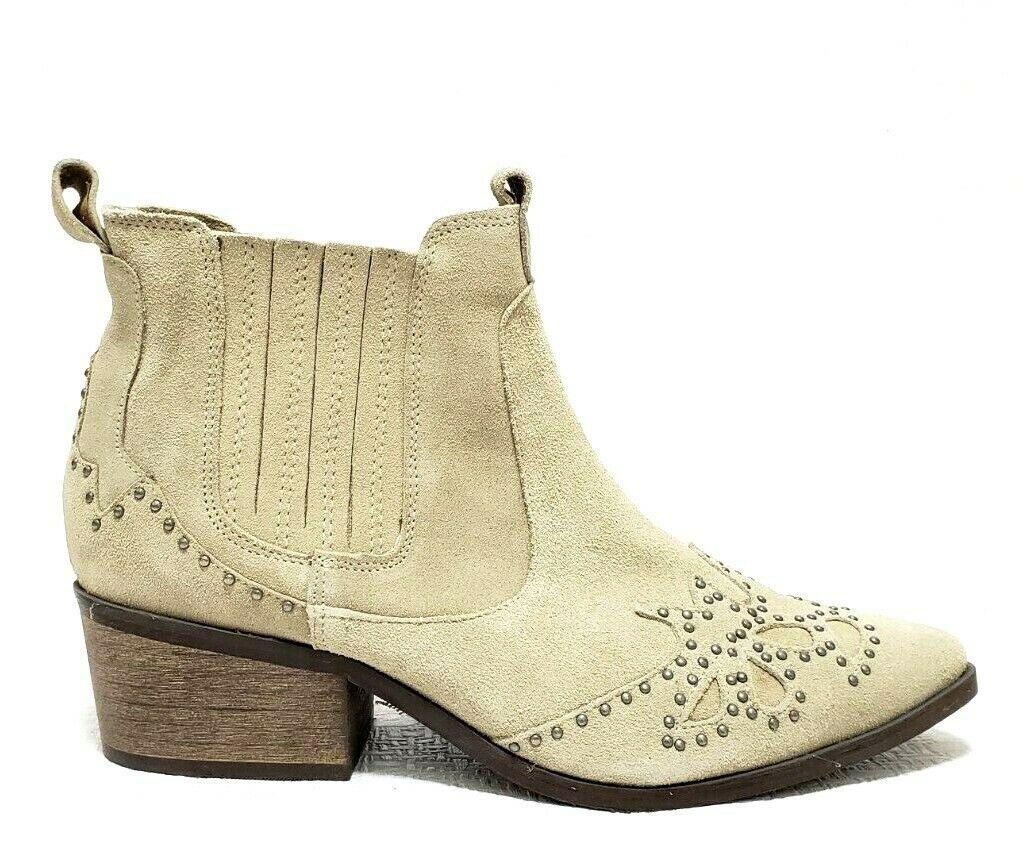 Matisse Women's X Amuse Society Backstage Taupe Bootie Suede Leather  Studs Size US 8.5 - SVNYFancy
