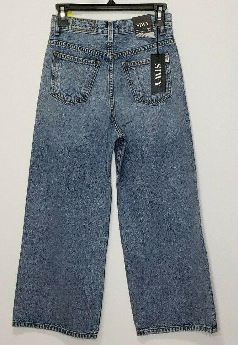 NEW May High Waist Wideleg Complete Contro Culottes Jeans Womens Size 25 - SVNYFancy
