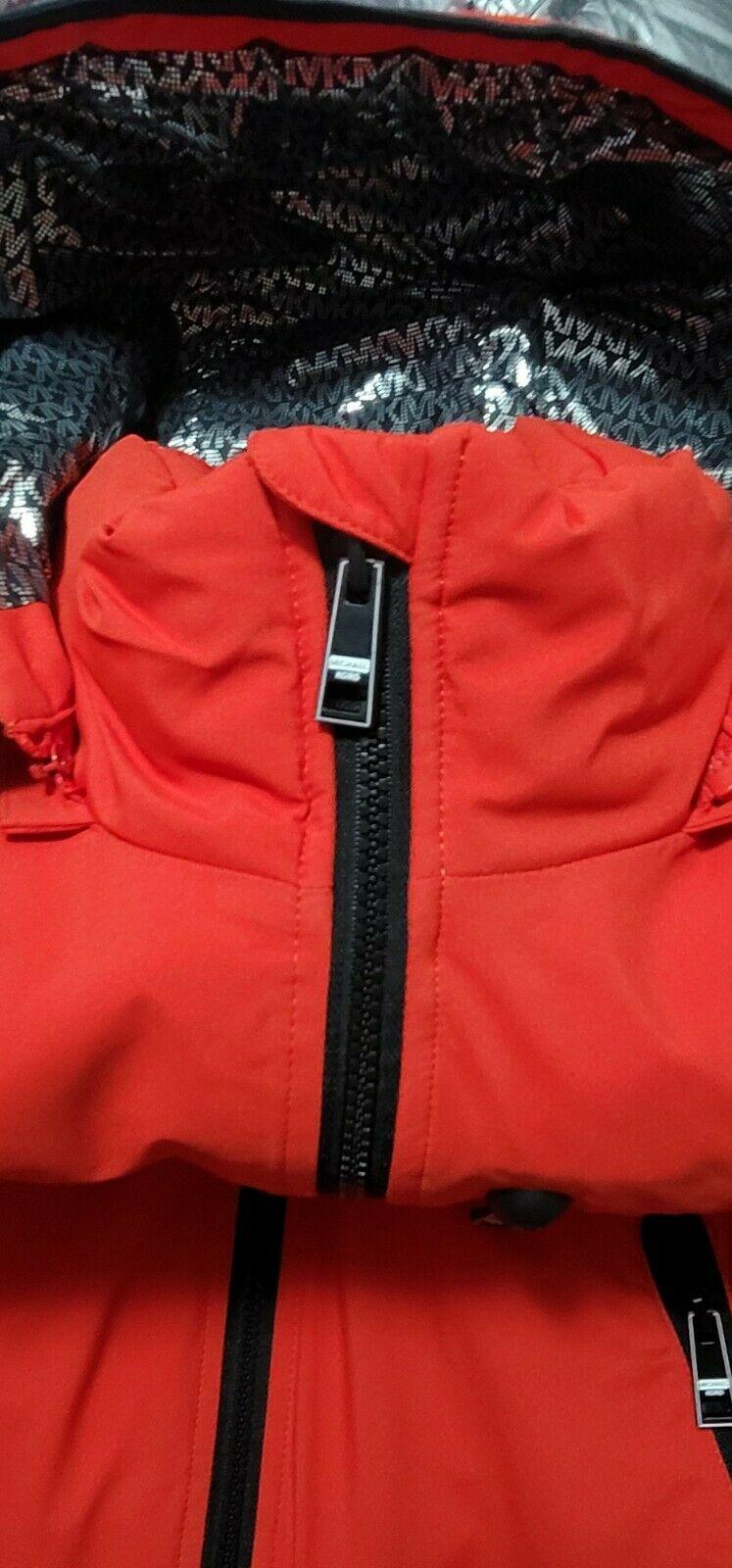 Michael Kors Red Warm Jacket Hooded Coat Size M - SVNYFancy