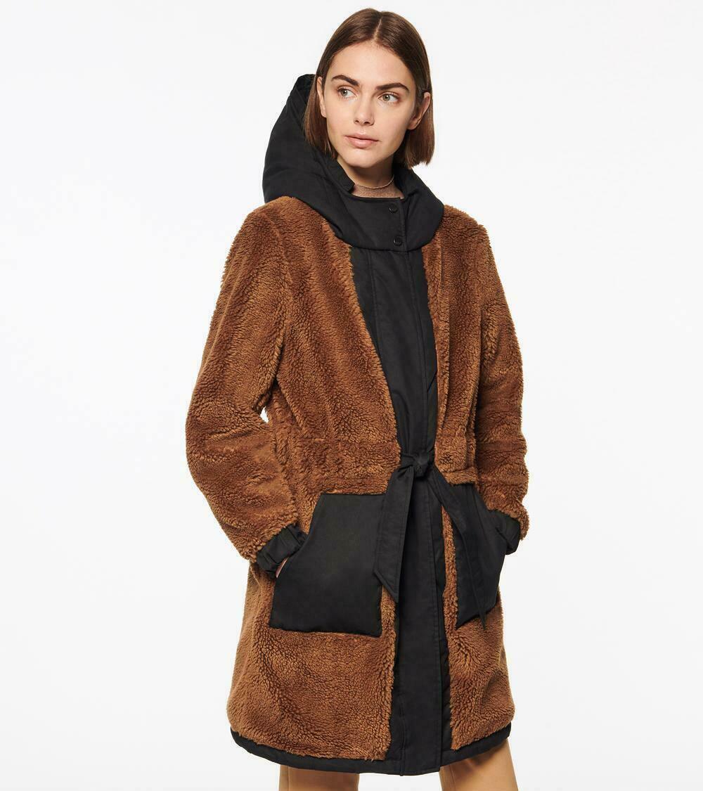 Andrew Marc Wharton Reversible Parka & Faux Fur Fuzzy Teddy Bear Coat Size XL - SVNYFancy