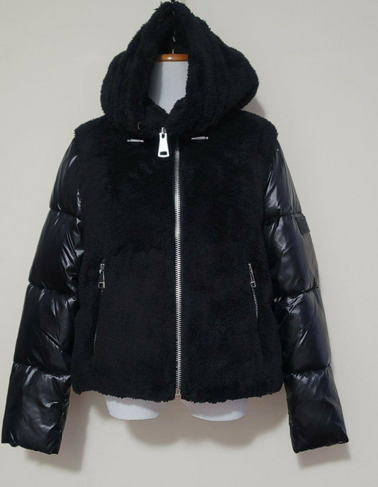Calvin Klein Women's   Hooded Puffer Black Jacket  Size US S - SVNYFancy