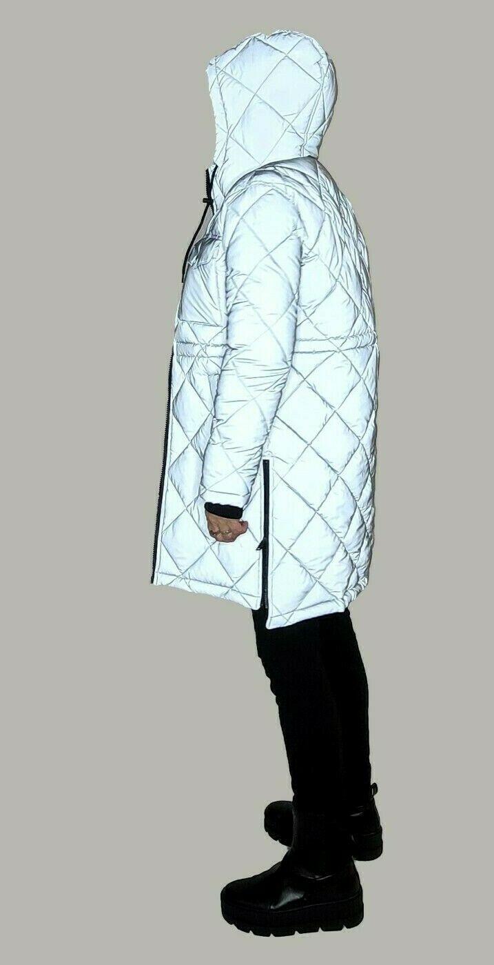 Levi's Women's Fully Reflective Hooded Winter Quilted Coat Jacket Size S - SVNYFancy