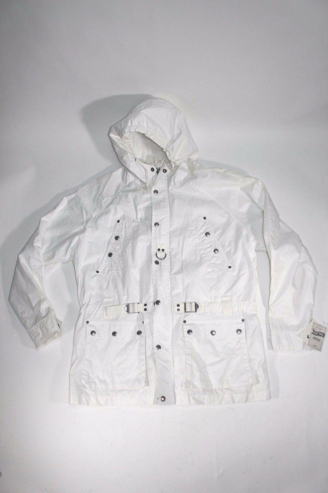 SCHOTT BROS Mens White Waterproof Jacket Size M - SVNYFancy