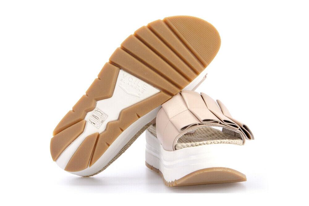 VOILE BLANCHE Platform Leather Sandals Color Rosa Size EUR 39 US 7.5 - SVNYFancy