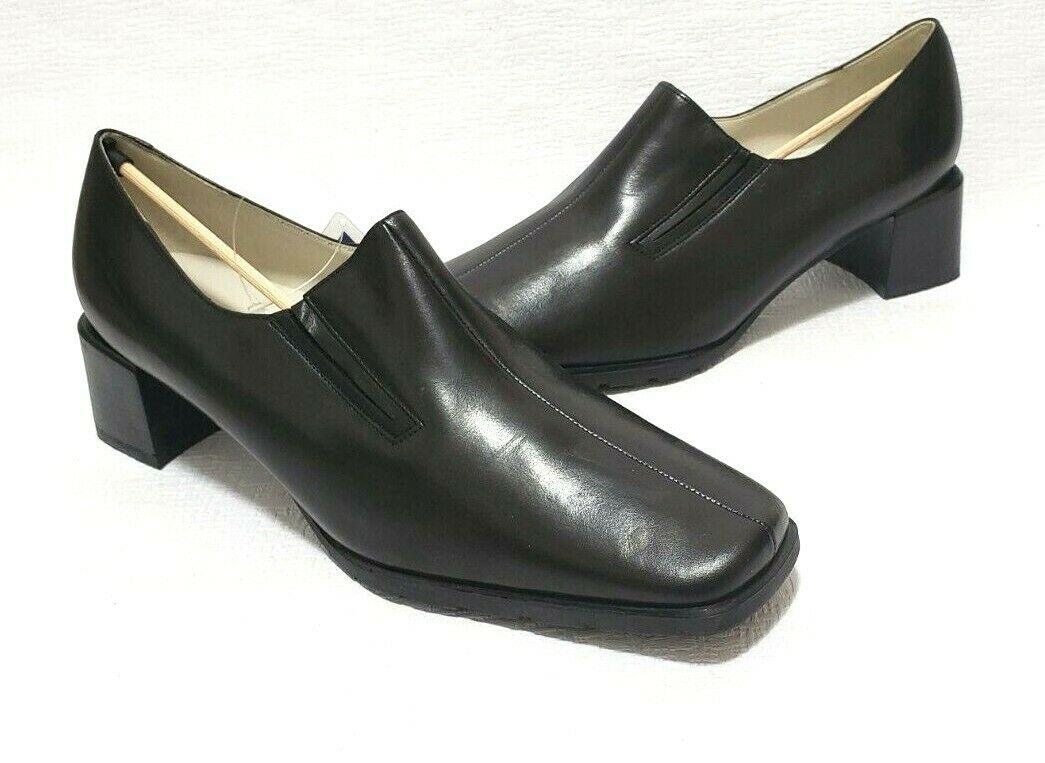 ECCO City Milan Low PUMP Ladies Black Slip On Heels Casual Classic Shoes Size 41 - SVNYFancy