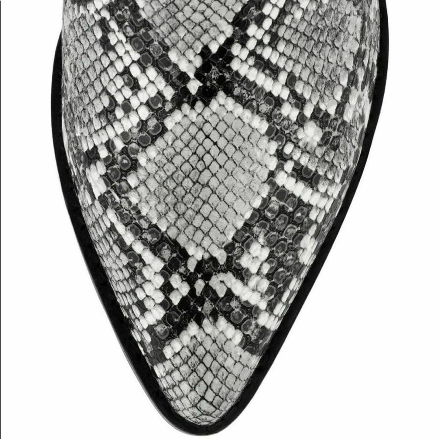 Jeffrey Campbell Kelam-2 Grey Snake Print Weatern Bootie Womens Size US 10 M - SVNYFancy