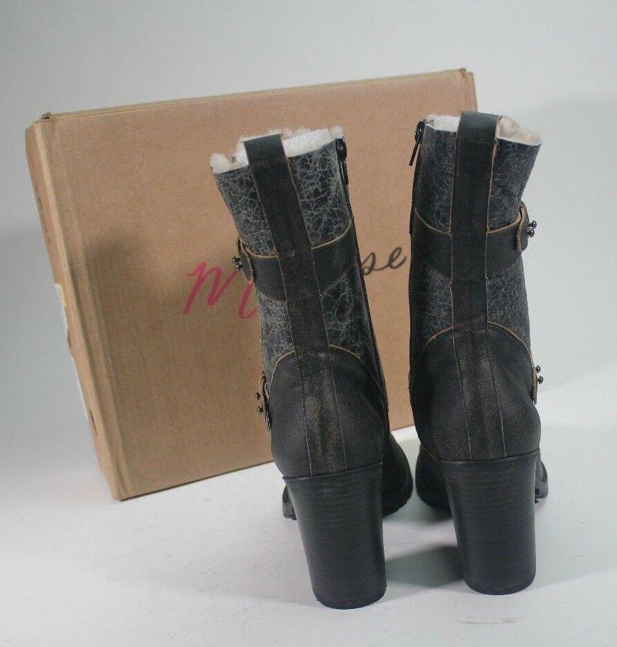 MATISSE Black ALPINE Womens Genuine Shearling Leather BOOTS Size 10 M - SVNYFancy