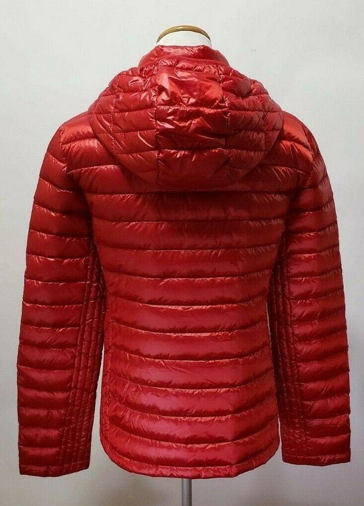 Womens Tommy Hilfiger Natural Light Down Hooded Red Jacket Size XL - SVNYFancy