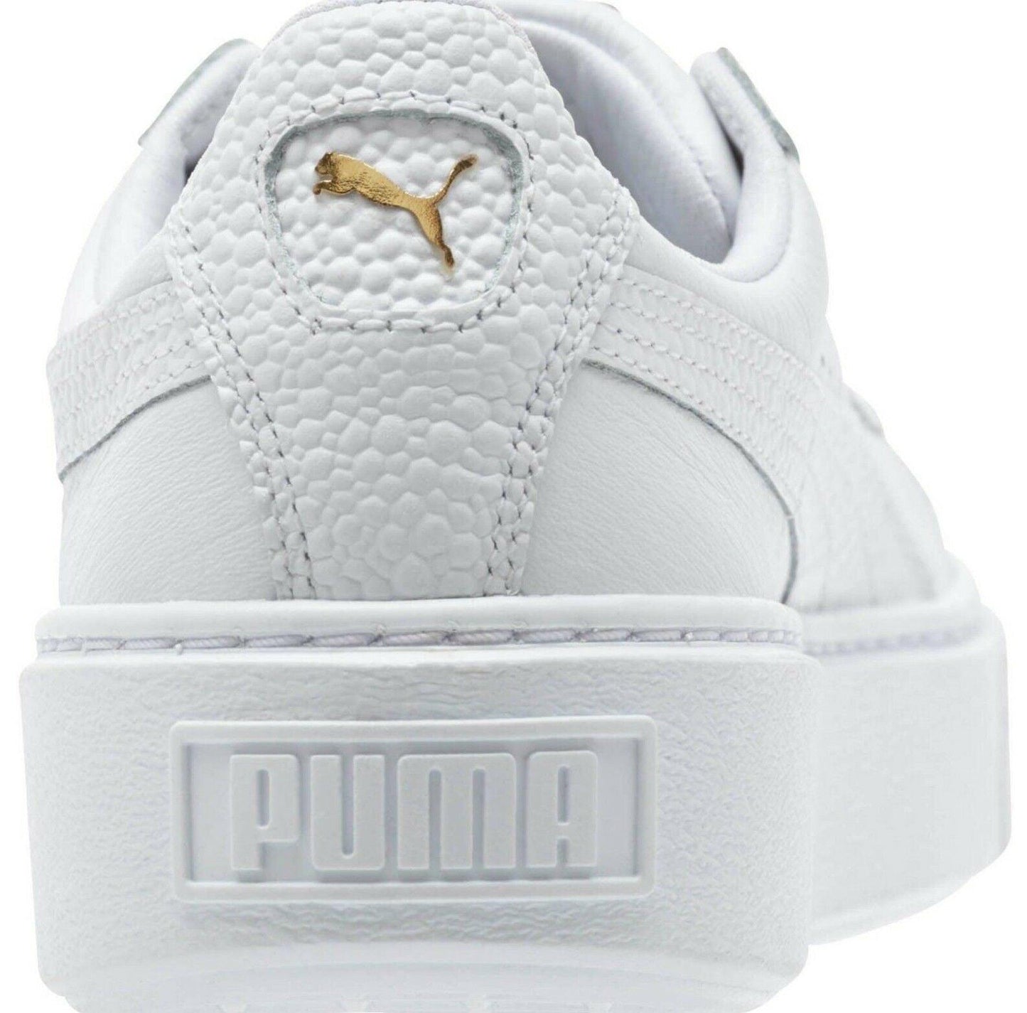 Puma Women's Basket Platform Pearlized 364233-01 White Gold Sneaker US 10.5 - SVNYFancy