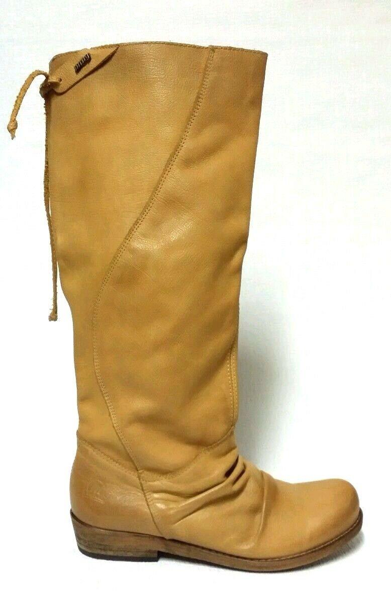MTNG Women's Leather Riding Boot Habana Tan Size Size US 6   EU 37 - SVNYFancy