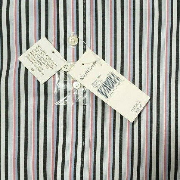 NWT Ralph Lauren Custom Fit Long Sleeve Button Down Dress Shirt 15.5 32/33 - SVNYFancy