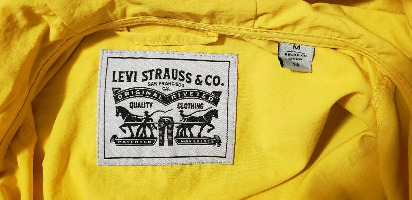 Levi's Men's Yellow Water Resistant Popover Jacket Size M - SVNYFancy