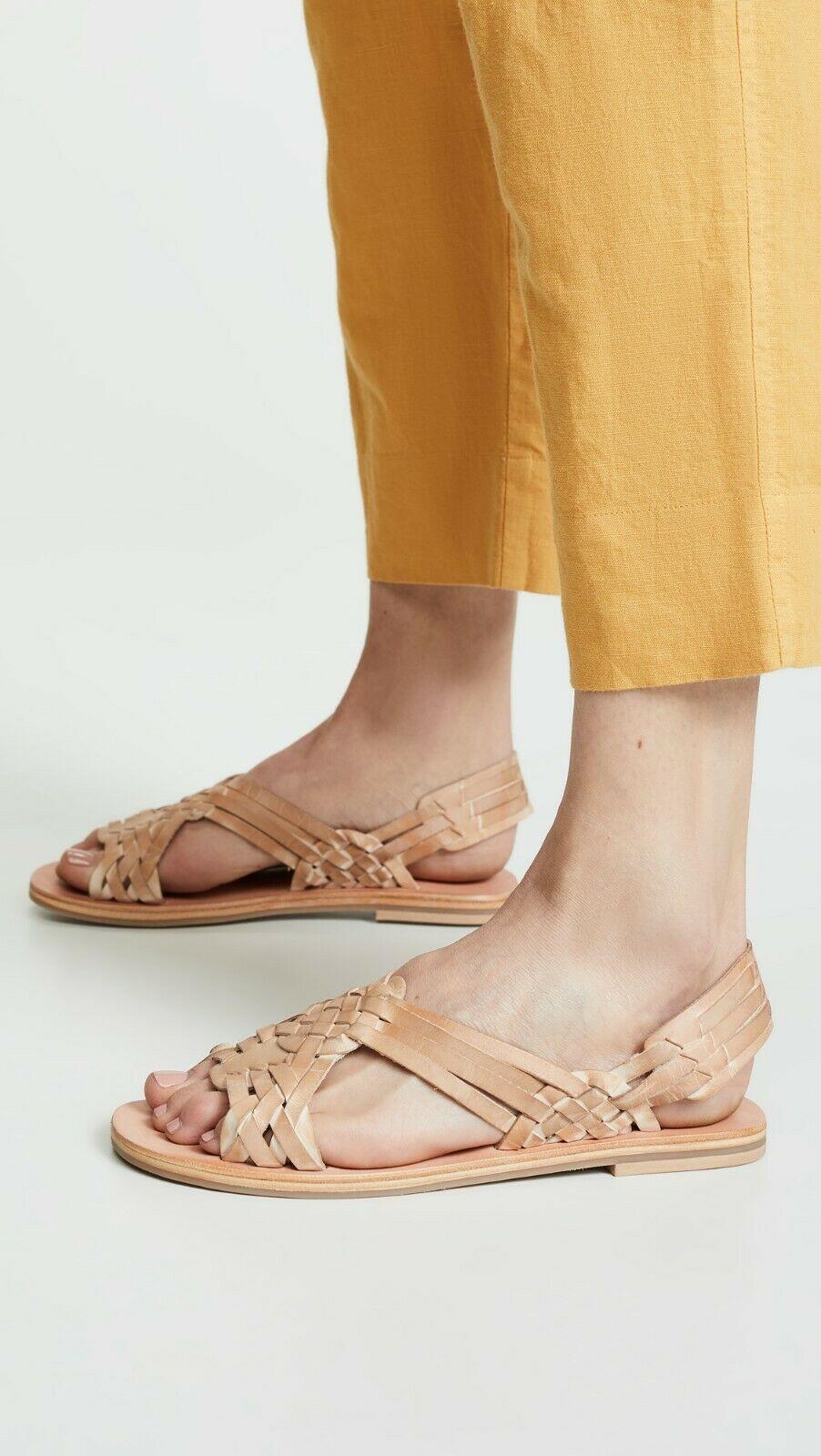 Free People Womens San Juan Huarache Tan Flat Sandals Sz 40 US 10 - SVNYFancy