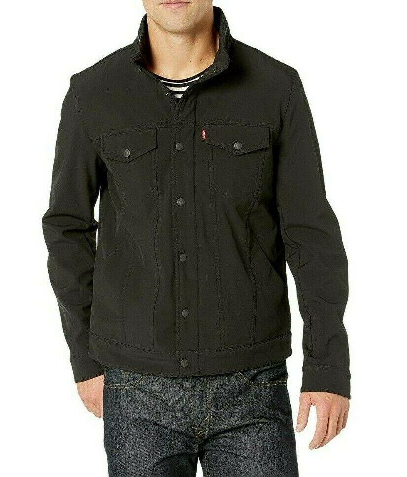 Levi's Men's Water Resistant Softshell Stand Collar Trucker Jacket Size M - SVNYFancy