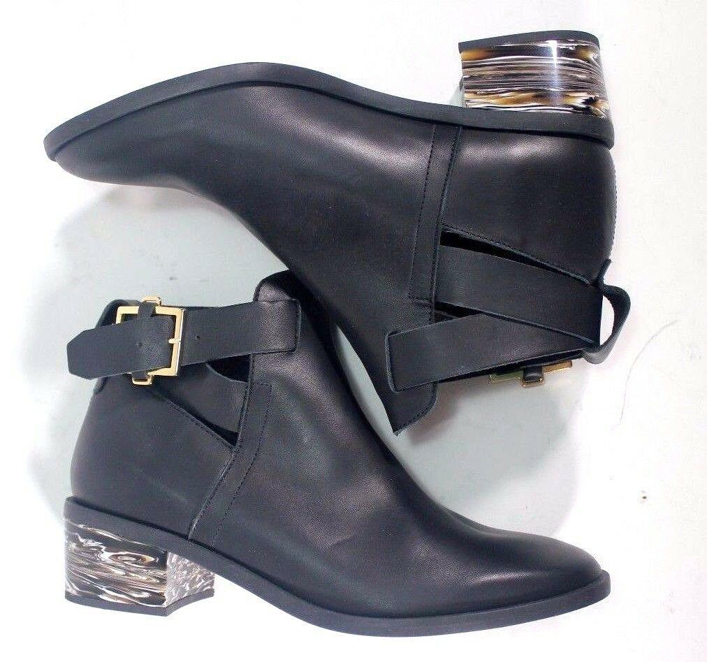 Miista Clarissa Black Womens Leather Ankle Boots Size 39 - SVNYFancy