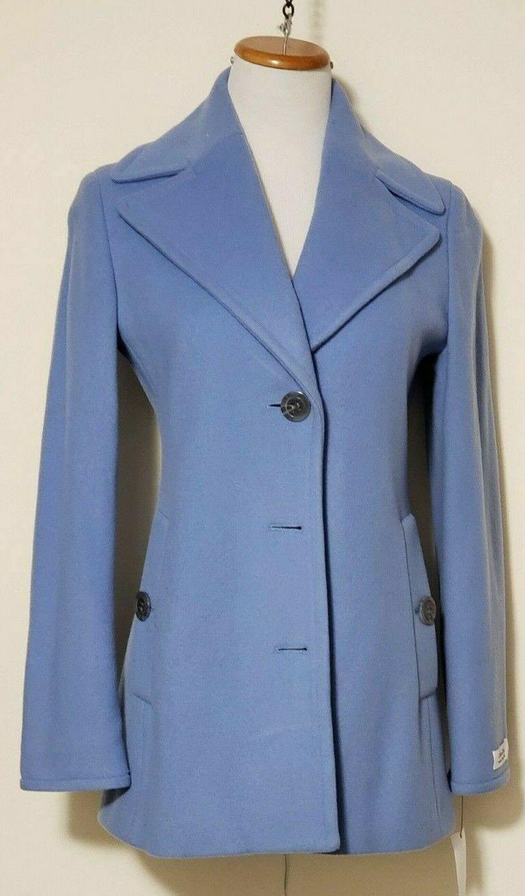 Calvin Klein Women Blue Wool Coats Jackets Blazers Size XXS - SVNYFancy