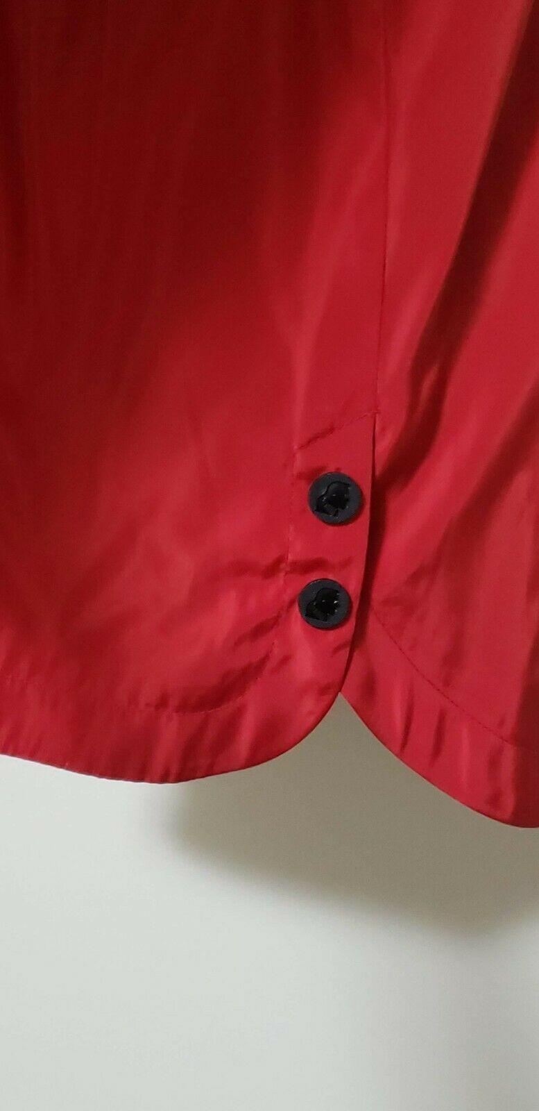 KARL LAGERFELD Womens Windbreaker Water Resistant Red Jacket Size S - SVNYFancy