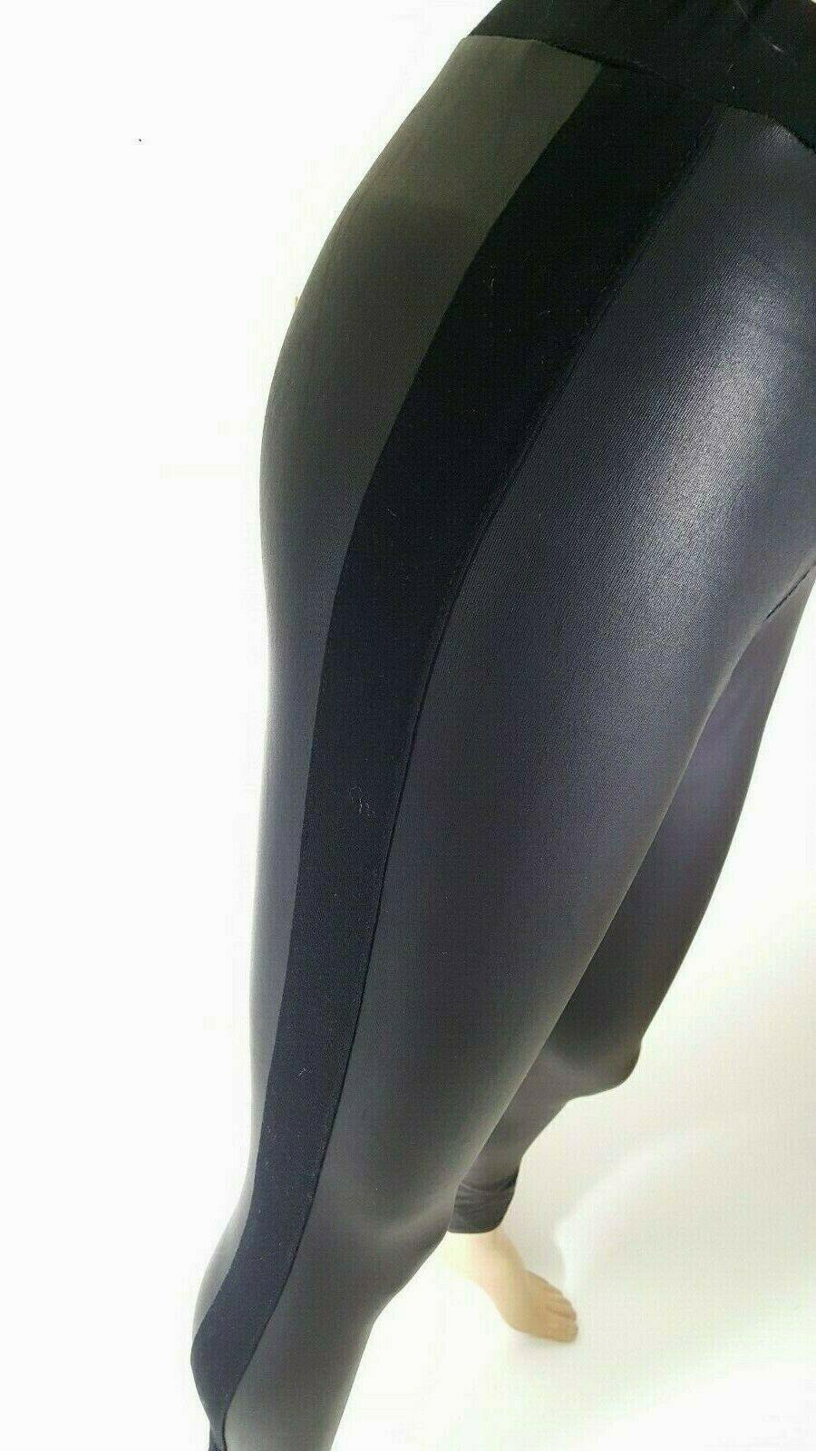 DOLCEZZA MICHAEL PHILLIPS Faux Leather Leggings Black Size XS - SVNYFancy