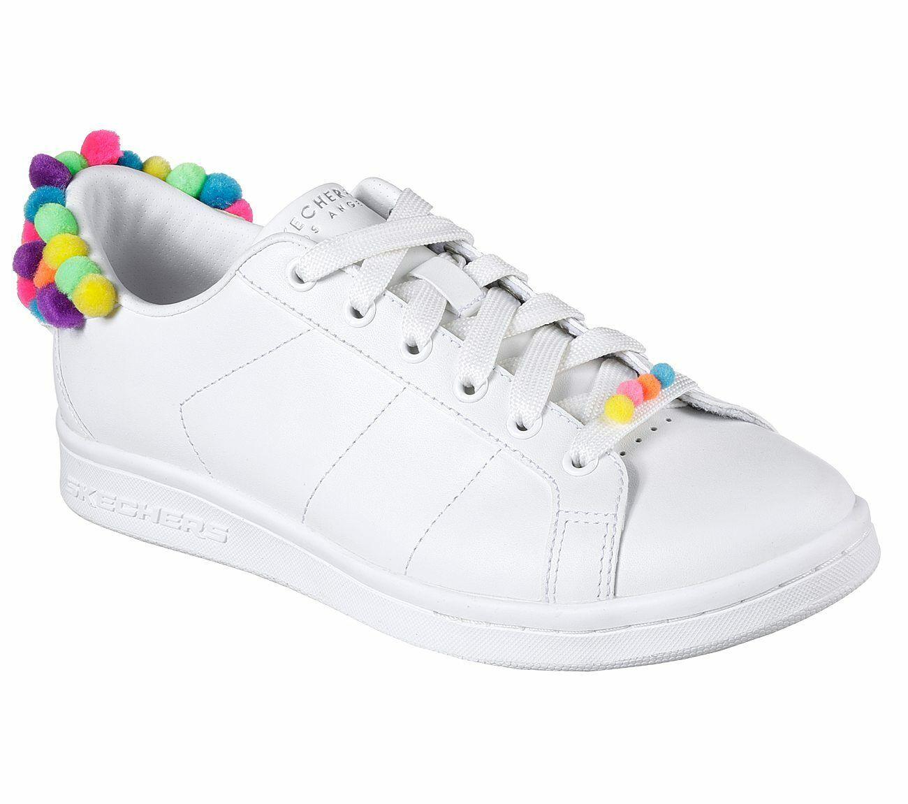 SKECHERS Street Womens Omne - GUM BALLS White Smooth leather Sneakers Size US 9 - SVNYFancy