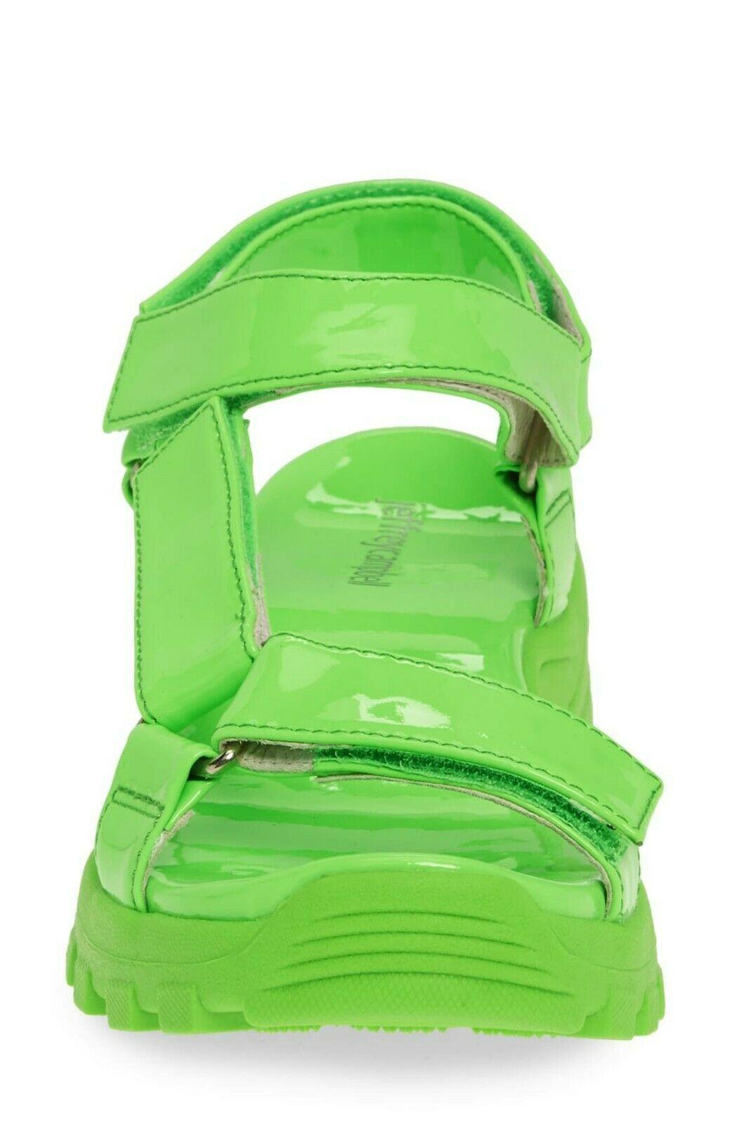 Jeffrey Campbell Patio Womens Leather Sport Sandals Green Size US 7.5 - SVNYFancy
