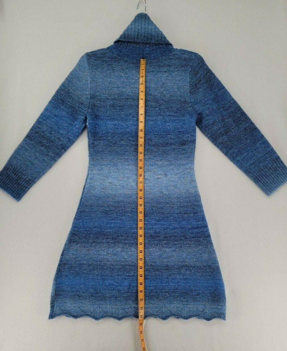 RONNI NICOLE  Blue Ombre Knit Sweater Dress Size S - SVNYFancy