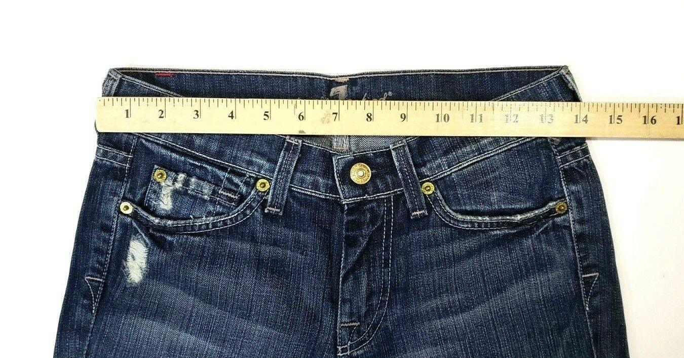 7 for all Mankind Womens Distressed Jeans Slouchy P242328U-328U Flare Size 24 - SVNYFancy