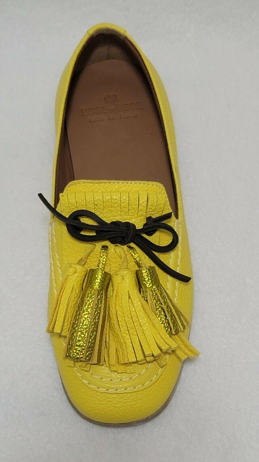 ESSE UT ESSE Women's Tassel Loafer Yllow Gold Shoes Size EU 36 US 6  Italy - SVNYFancy