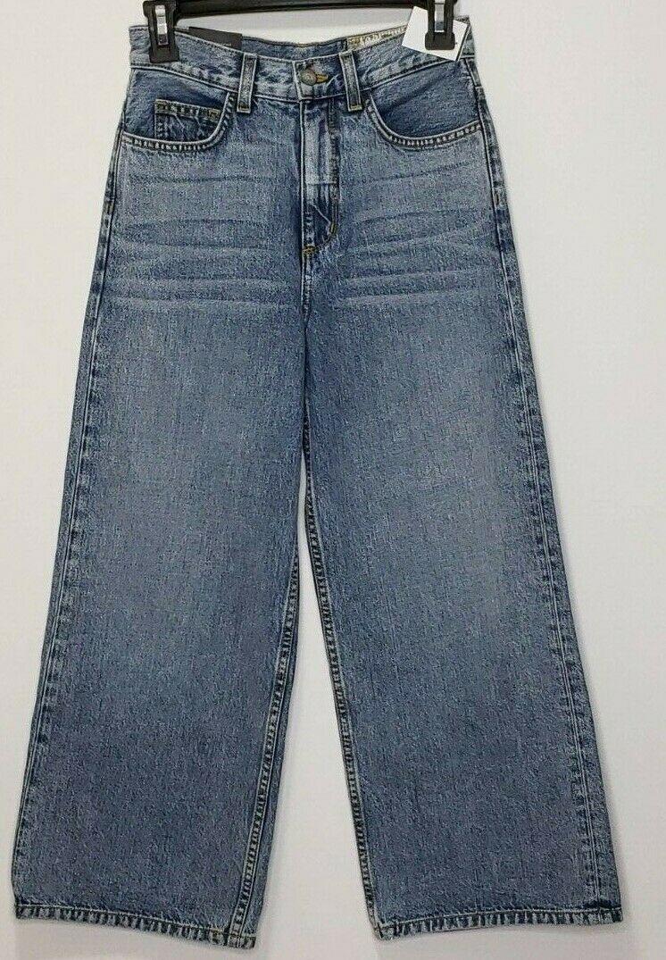 NEW May High Waist Wideleg Complete Contro Culottes Jeans Womens Size 25 - SVNYFancy