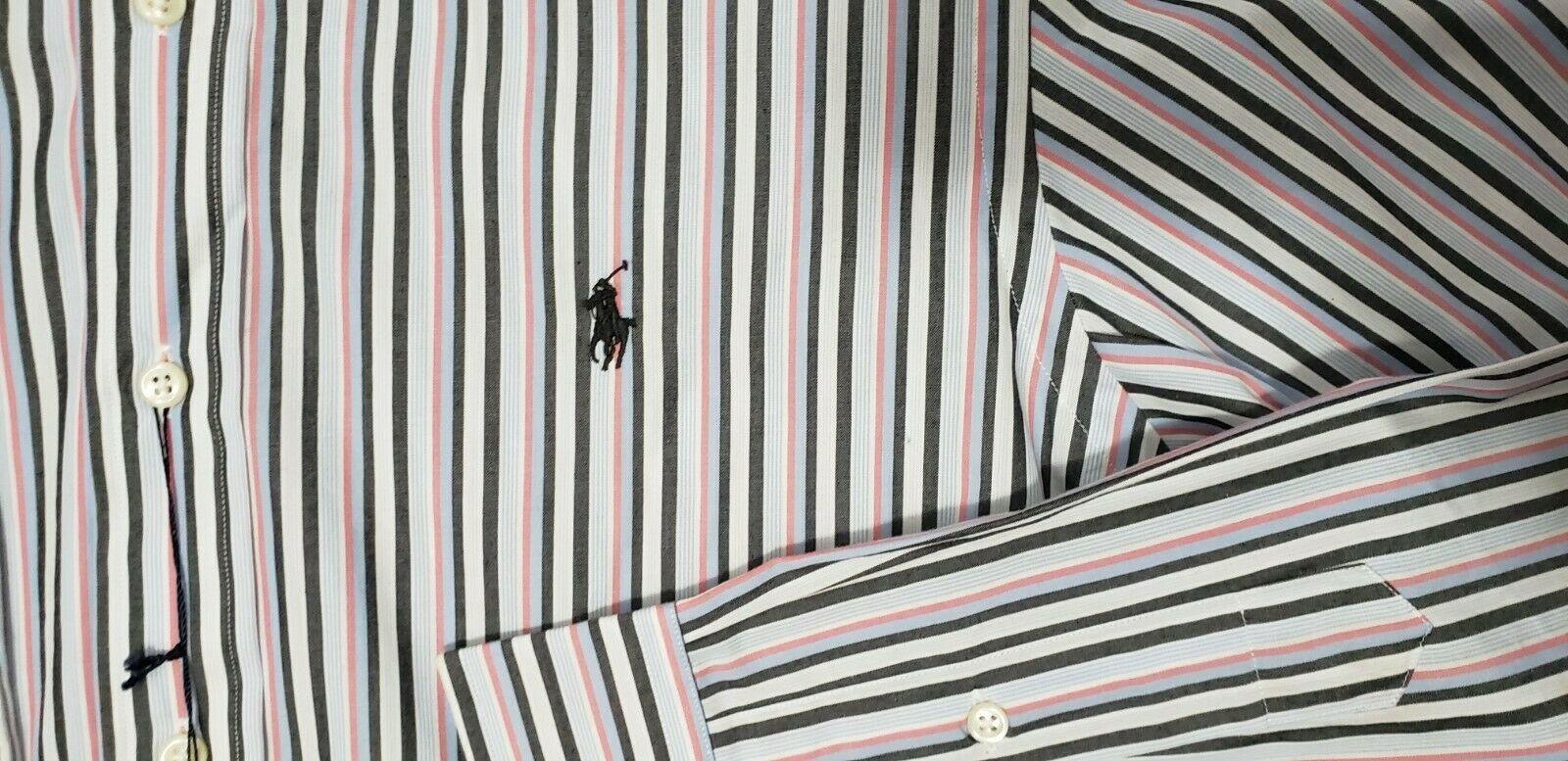 NWT Ralph Lauren Custom Fit Long Sleeve Button Down Dress Shirt 15.5 32/33 - SVNYFancy