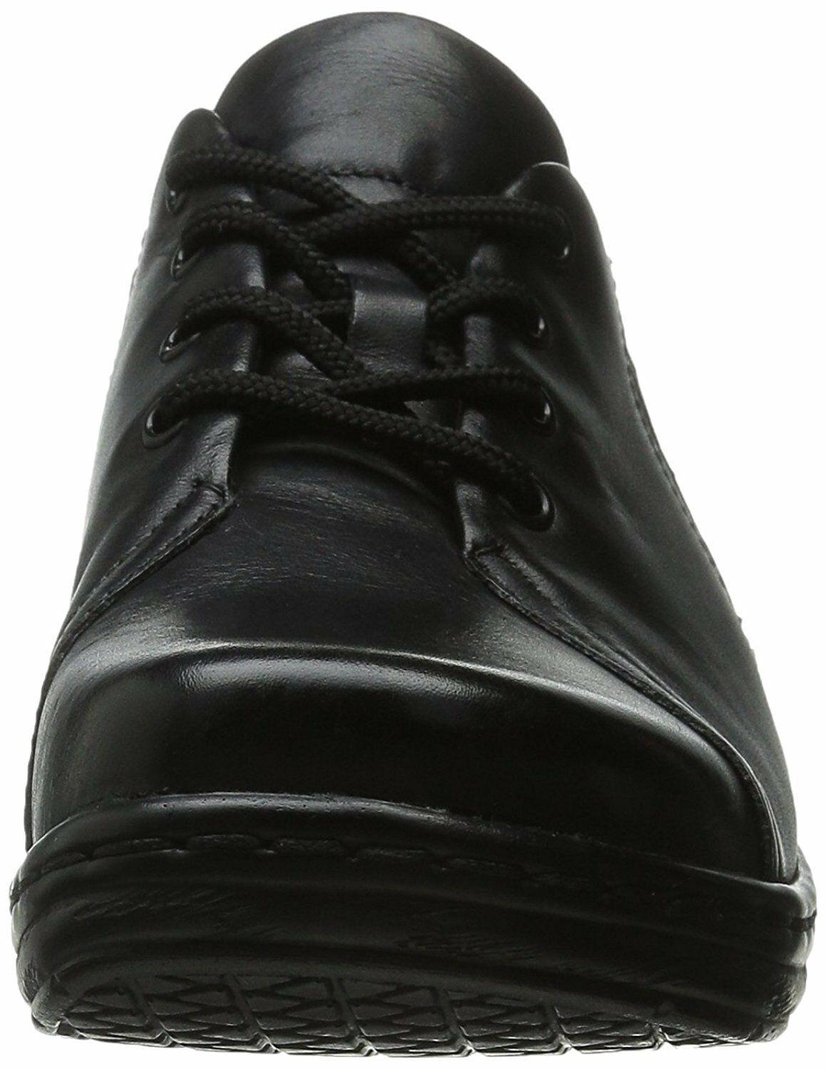 Klogs Illusion Womens  Black Leather Illusion Clog Lace Up Oxford Shoes  US 6 - SVNYFancy