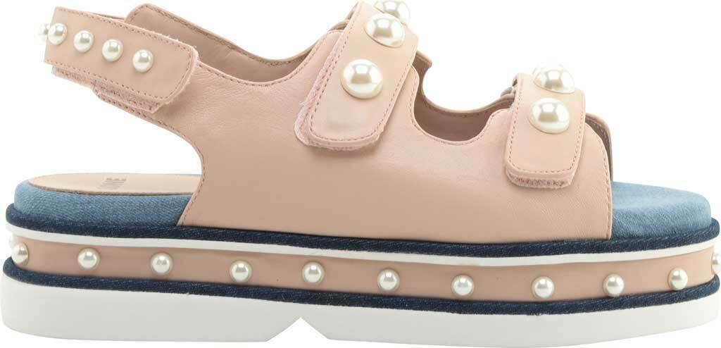 Clone Womens Diamond Nappa Leather Platform Stud Pearl Sandals Size EU 36 - SVNYFancy