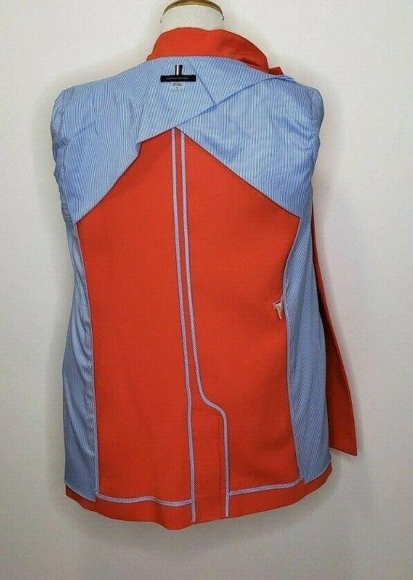 Tommy Hilfiger Womens Open-Front Orange Blazer Jacket Size 6 - SVNYFancy
