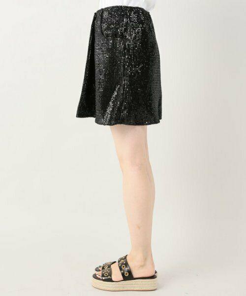Harvey Faircloth Women's Black Sequin 100% Silk Wrap Skort Size 0, 2 - SVNYFancy