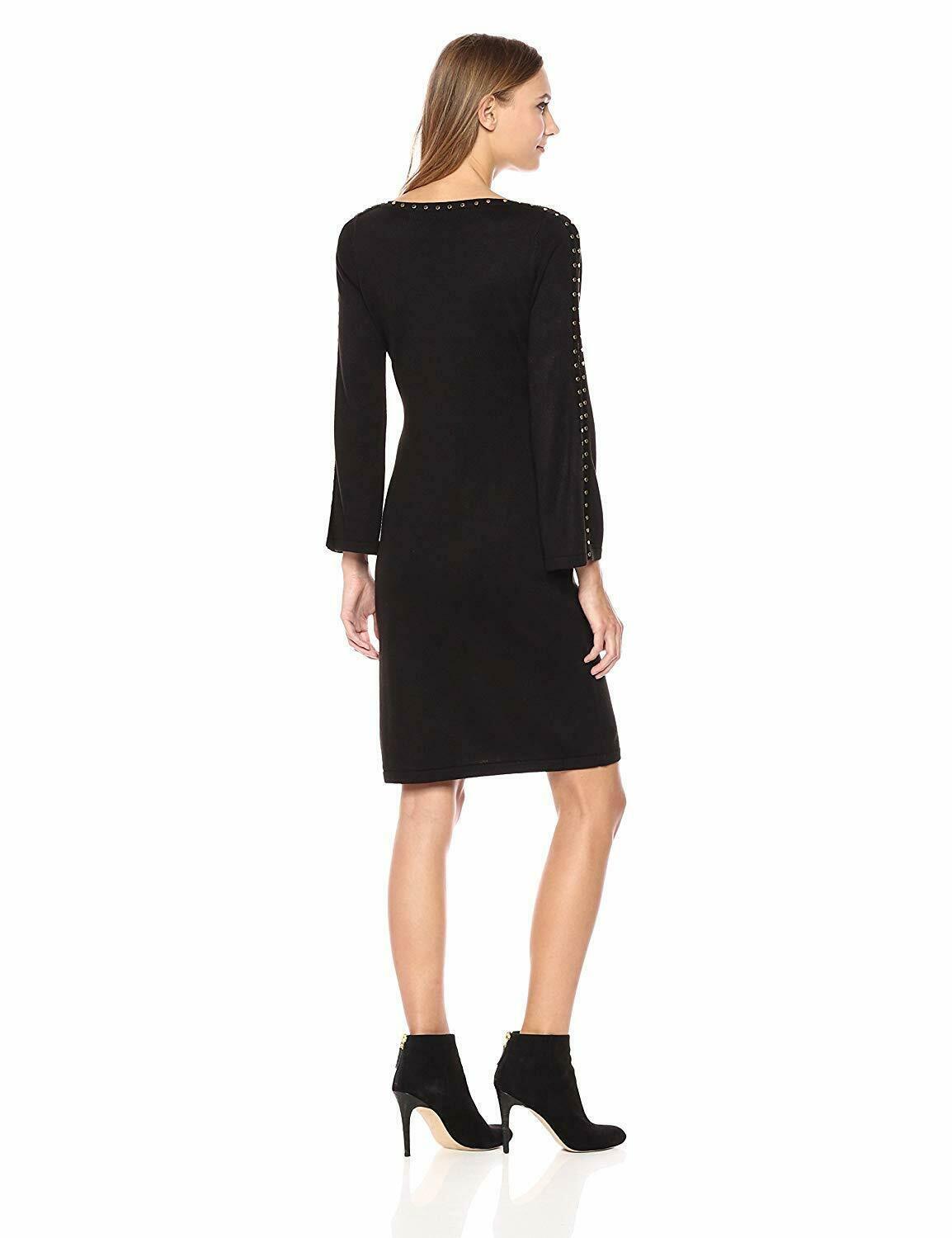Calvin Klein Women's Sweater Dress with Gold Embellishment Size M - SVNYFancy