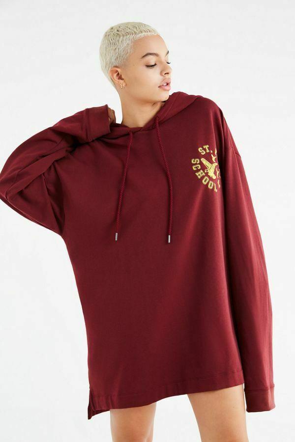 Puma Fenty By Rihanna Longline FU University Lace-Up Hoodie Sweatshirt Dress  S - SVNYFancy