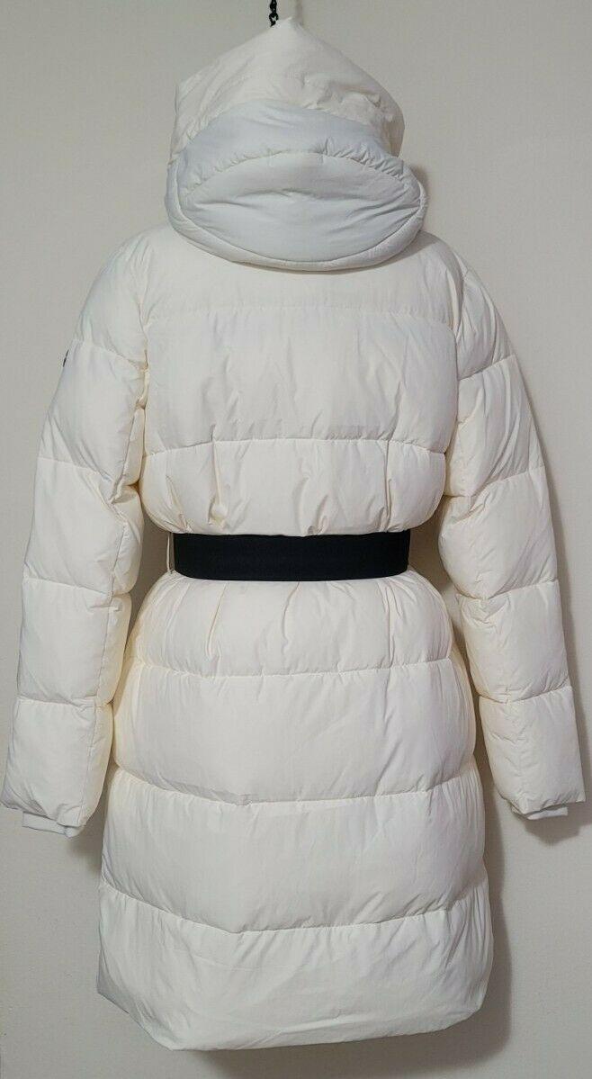 CALVIN KLEIN Women's White Puffer Hooded Winter Coat Size S - SVNYFancy