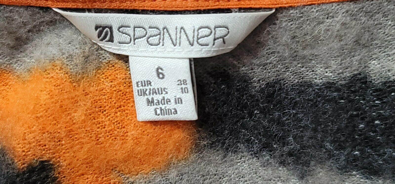 SPANNER Black Orange Gray Quilted Walker Jacket Coat Size 6 - SVNYFancy