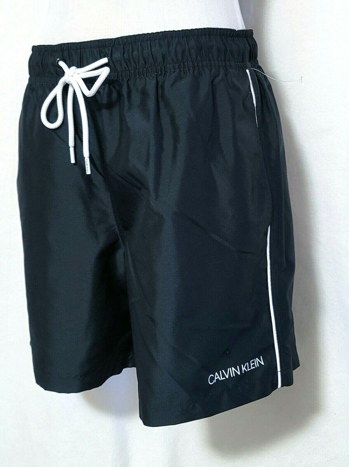 Calvin Klein Mens Logo Swim Shorts Trunks 6" Inseam Quick Dry Size M - SVNYFancy