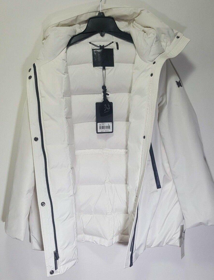Dawn Levy Vicky White Down Puffer Hooded Winter Coat Parka  Size XS - SVNYFancy